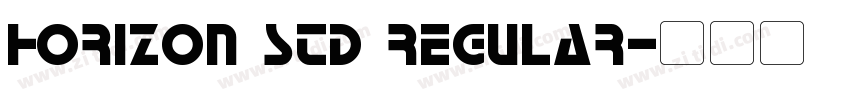 Horizon Std Regular字体转换